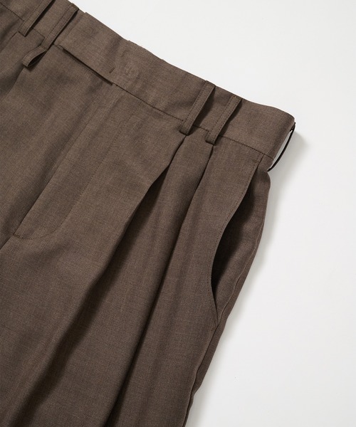 STUDIOUS(ステュディオス)の「【STUDIOUS】Woolycupra CurveSlacks(スラックス・メンズ・ブラウン/タン・1/2/3)」の19枚目の写真
