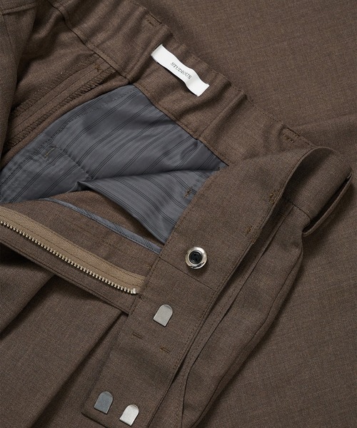 STUDIOUS(ステュディオス)の「【STUDIOUS】Woolycupra CurveSlacks(スラックス・メンズ・ブラウン/タン・1/2/3)」の21枚目の写真