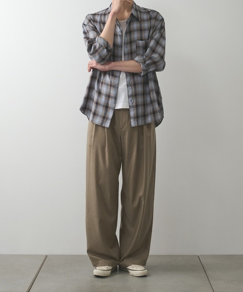 STUDIOUS(ステュディオス)の「【STUDIOUS】Woolycupra CurveSlacks(スラックス・メンズ・ブラウン/タン・1/2/3)」の13枚目の写真
