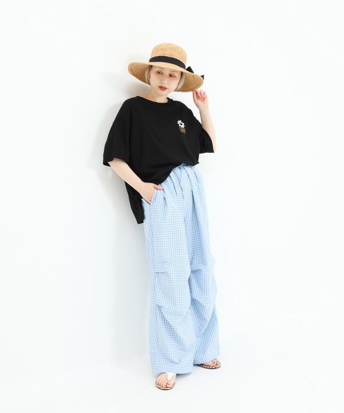HEART MARKET(ハートマーケット)の「SUNワイドなプリントT(Tシャツ/カットソー・レディース・イエロー/ナチュラル/ブラック・MEDIUM/LARGE)」の16枚目の写真