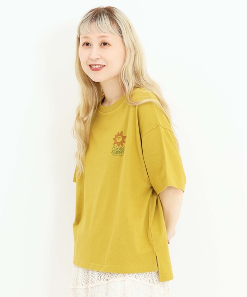 HEART MARKET(ハートマーケット)の「SUNワイドなプリントT(Tシャツ/カットソー・レディース・イエロー/ナチュラル/ブラック・MEDIUM/LARGE)」の20枚目の写真