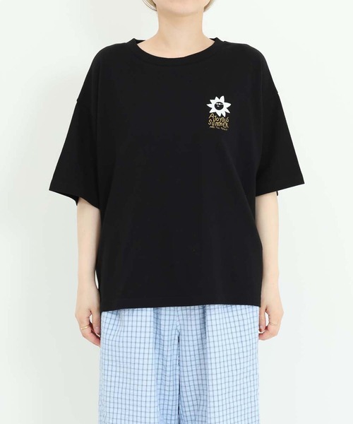 HEART MARKET(ハートマーケット)の「SUNワイドなプリントT(Tシャツ/カットソー・レディース・イエロー/ナチュラル/ブラック・MEDIUM/LARGE)」の10枚目の写真