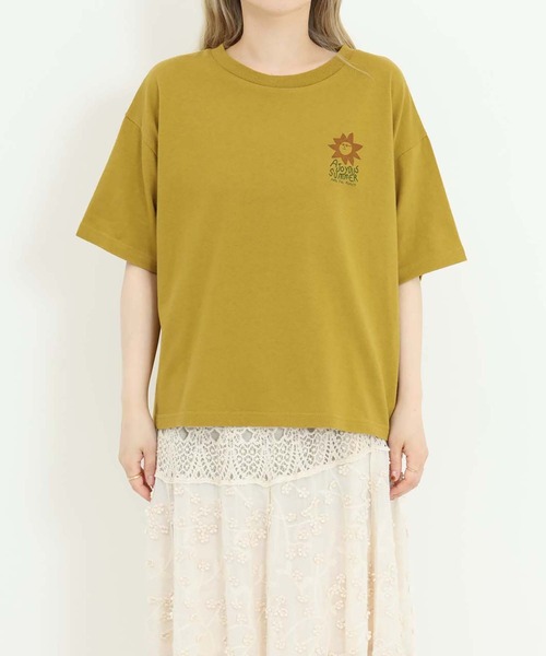 HEART MARKET(ハートマーケット)の「SUNワイドなプリントT(Tシャツ/カットソー・レディース・イエロー/ナチュラル/ブラック・MEDIUM/LARGE)」の12枚目の写真