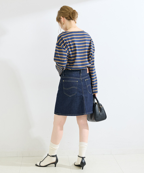 Lee(リー)の「【WEB+一部店舗限定】ウォッシャブル / Lee / リー MINI SKIRT(デニムスカート・レディース・ネイビー/ライトブルー・SMALL/MEDIUM)」の14枚目の写真