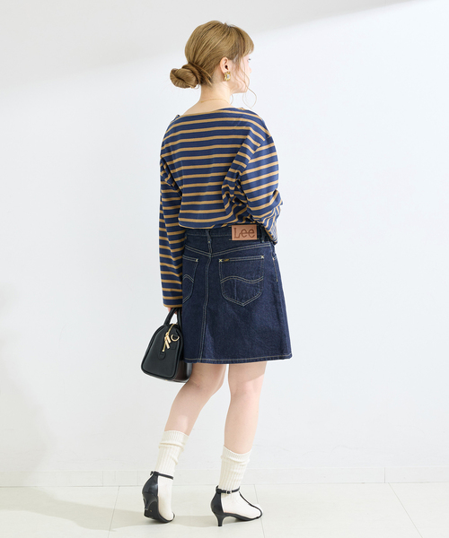 Lee(リー)の「【WEB+一部店舗限定】ウォッシャブル / Lee / リー MINI SKIRT(デニムスカート・レディース・ネイビー/ライトブルー・SMALL/MEDIUM)」の15枚目の写真