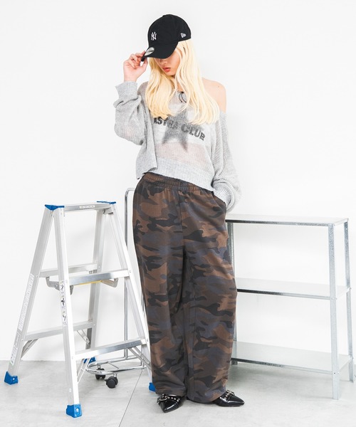 WEGO（ウィゴー）の「WEGO/【26年秋冬新作】スウェットワイドパンツ（スウェットパンツ・レディース・スミクロ/その他1/その他2/杢グレー/グレー系その他・SMALL/MEDIUM）」の17枚目の写真