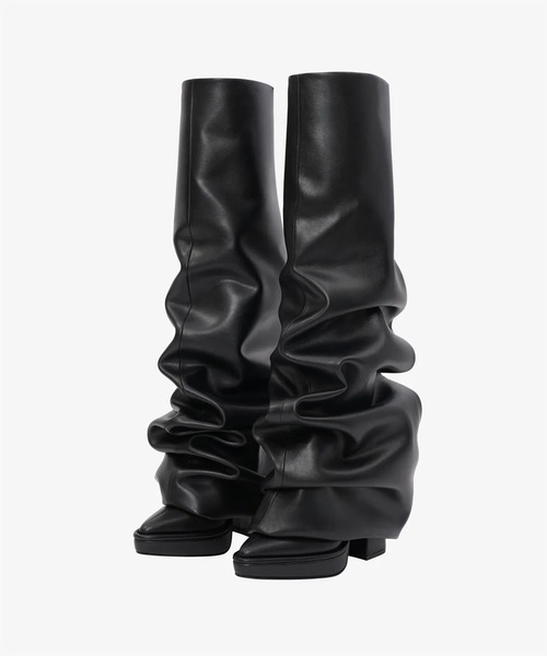 POOLDE（プールデ）の「Melted Thigh Boots（ブーツ・レディース・ブラック・37/38）」の2枚目の写真