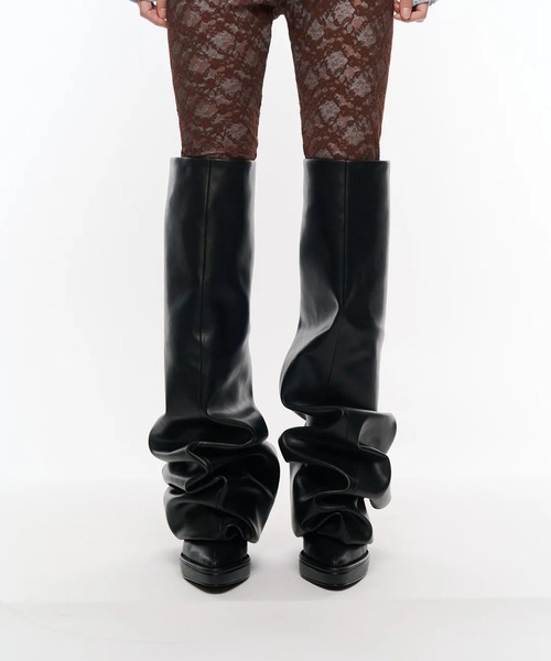 POOLDE（プールデ）の「Melted Thigh Boots（ブーツ・レディース・ブラック・37/38）」の3枚目の写真