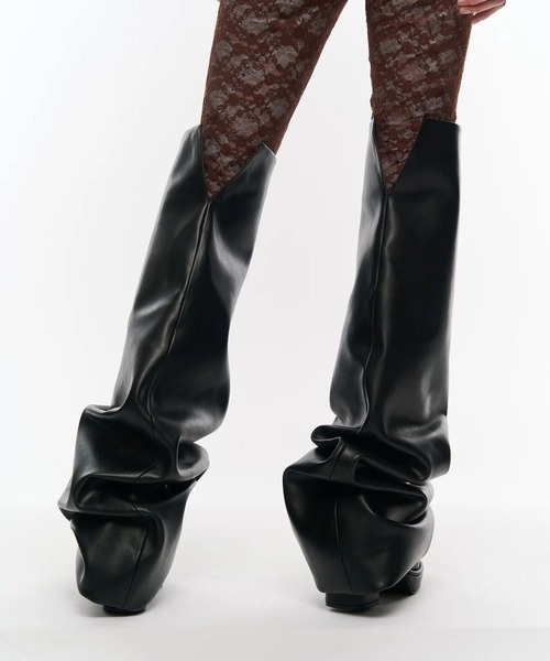 POOLDE（プールデ）の「Melted Thigh Boots（ブーツ・レディース・ブラック・37/38）」の5枚目の写真