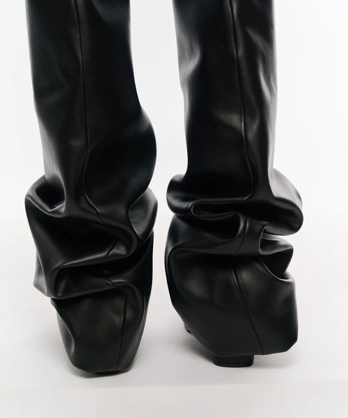 POOLDE（プールデ）の「Melted Thigh Boots（ブーツ・レディース・ブラック・37/38）」の7枚目の写真