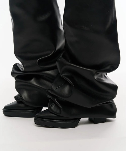 POOLDE（プールデ）の「Melted Thigh Boots（ブーツ・レディース・ブラック・37/38）」の9枚目の写真