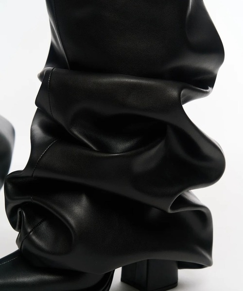 POOLDE（プールデ）の「Melted Thigh Boots（ブーツ・レディース・ブラック・37/38）」の10枚目の写真