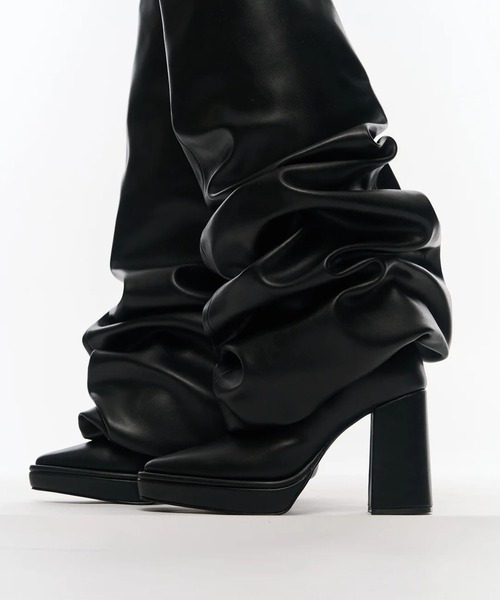 POOLDE（プールデ）の「Melted Thigh Boots（ブーツ・レディース・ブラック・37/38）」の8枚目の写真