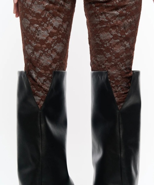 POOLDE（プールデ）の「Melted Thigh Boots（ブーツ・レディース・ブラック・37/38）」の6枚目の写真