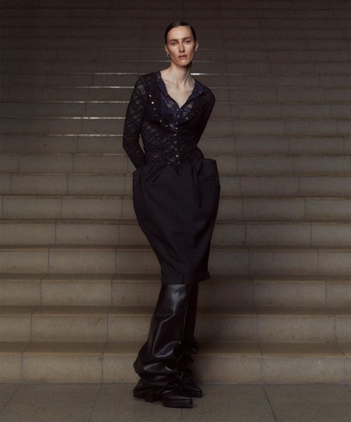 POOLDE（プールデ）の「Melted Thigh Boots（ブーツ・レディース・ブラック・37/38）」の19枚目の写真