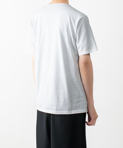 ato（アトウ）の「V NECK T-SHIRTS（Tシャツ/カットソー・メンズ・ホワイト/ブラック/ネイビー/トップグレー・46/48）」の8枚目の写真