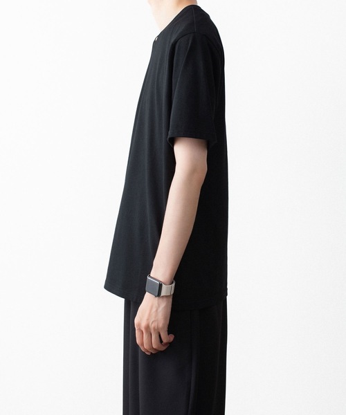 ato（アトウ）の「V NECK T-SHIRTS（Tシャツ/カットソー・メンズ・ホワイト/ブラック/ネイビー/トップグレー・46/48）」の16枚目の写真