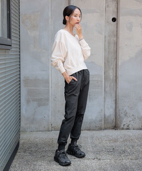 HEREIAM(ヘレイアム)の「【HEREIAM】ムースモールVネックニット(ニット/セーター・レディース・ライトピンク/アイボリー/チャコール/パープル・FREE)」の6枚目の写真