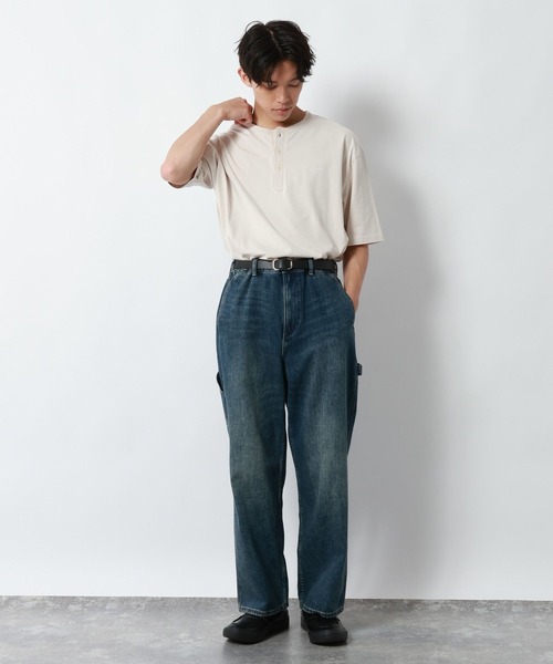 GLOBAL WORK(グローバルワーク)の「ピグメントヘンリーネックTシャツ/1054516(Tシャツ/カットソー・メンズ・ダークブラウン/オフホワイト/チャコールグレー/グリーン系その他6・SMALL/MEDIUM/LARGE)」の7枚目の写真