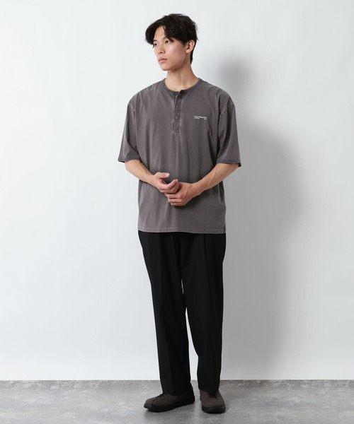 GLOBAL WORK(グローバルワーク)の「ピグメントヘンリーネックTシャツ/1054516(Tシャツ/カットソー・メンズ・ダークブラウン/オフホワイト/チャコールグレー/グリーン系その他6・SMALL/MEDIUM/LARGE)」の13枚目の写真