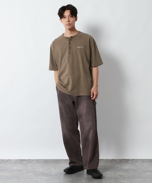 GLOBAL WORK(グローバルワーク)の「ピグメントヘンリーネックTシャツ/1054516(Tシャツ/カットソー・メンズ・ダークブラウン/オフホワイト/チャコールグレー/グリーン系その他6・SMALL/MEDIUM/LARGE)」の20枚目の写真