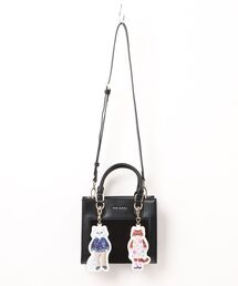 【PAUL & JOE ACCESSOIRES /ポール アンド ジョー アクセソワ 】 BAG WITH GIPSY&NOUNETTE CAHRM チャーム付きハンドバッグ