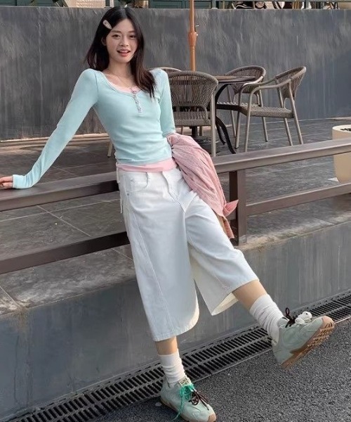 Vipoa(ヴィポア)の「レイヤード風ミントトップス(Tシャツ/カットソー・レディース・ミント・FREE)」の18枚目の写真