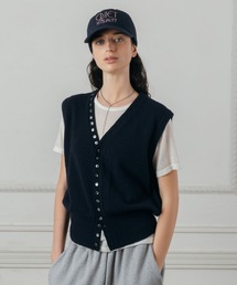 KNITTED VEST TOP/ニットベスト