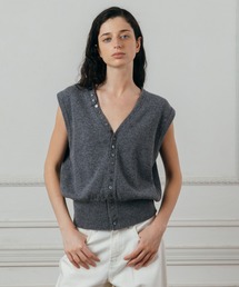 CREDONA | KNITTED VEST TOP/ニットベスト(ニット/セーター)