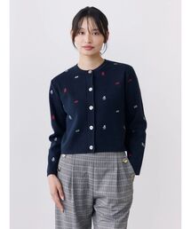 【POLOBCS】刺繍ニットカーデ