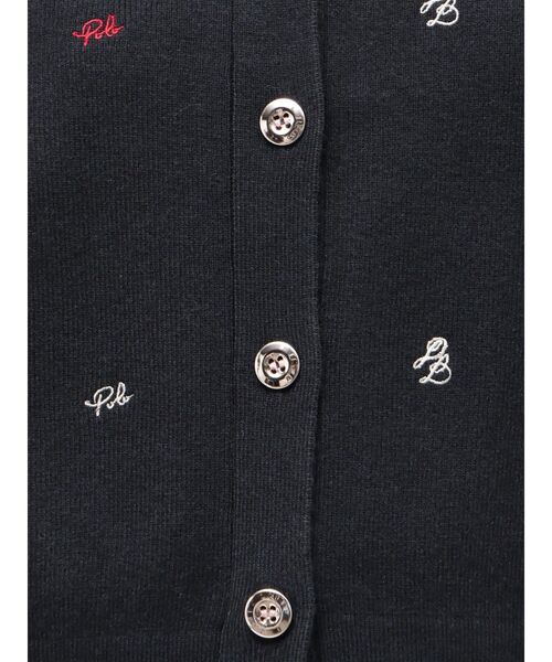 TONAL(トーナル)の「【POLOBCS】刺繍ニットカーデ(カーディガン/ボレロ・レディース・ネイビー/オフホワイト/ブラウン・MEDIUM)」の13枚目の写真