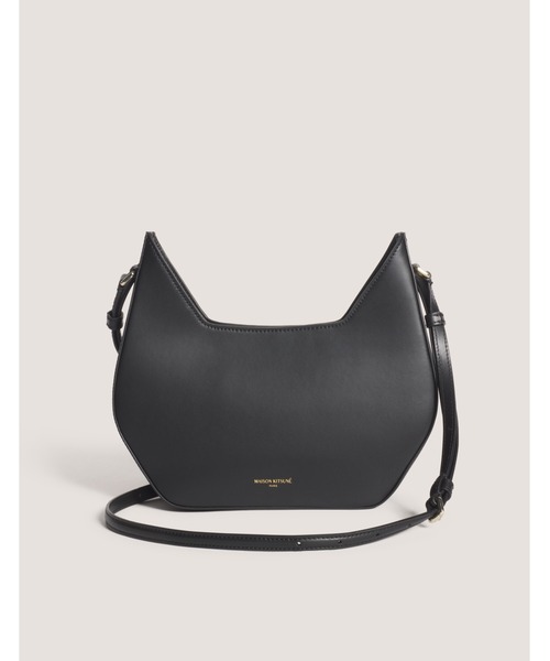 Maison Kitsune(メゾンキツネ)の「INARE BAG(ショルダーバッグ・メンズ・ライトベージュ/ブラック・U)」の5枚目の写真