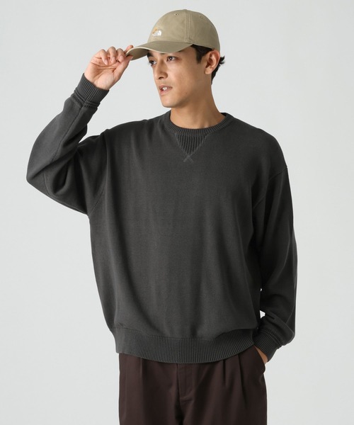 BAYFLOW（ベイフロー）の「フェードニットプルオーバー（ニット/セーター・メンズ・オレンジ/ブルー/ライトグレー/レッド/チャコール・LARGE/MEDIUM）」の3枚目の写真