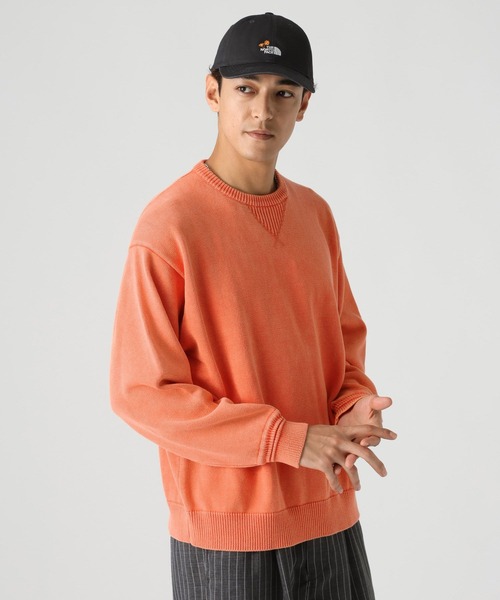 BAYFLOW（ベイフロー）の「フェードニットプルオーバー（ニット/セーター・メンズ・オレンジ/ブルー/ライトグレー/レッド/チャコール・LARGE/MEDIUM）」の14枚目の写真