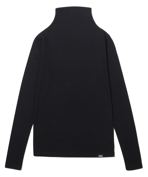 PEID(ペイド)の「PD ベーシック ハーフタートルネック スリムフィット 長袖Tシャツ 4カラー(Tシャツ/カットソー・レディース・ブラック/ホワイト/チャコールグレー/ブラウン・SMALL)」の9枚目の写真