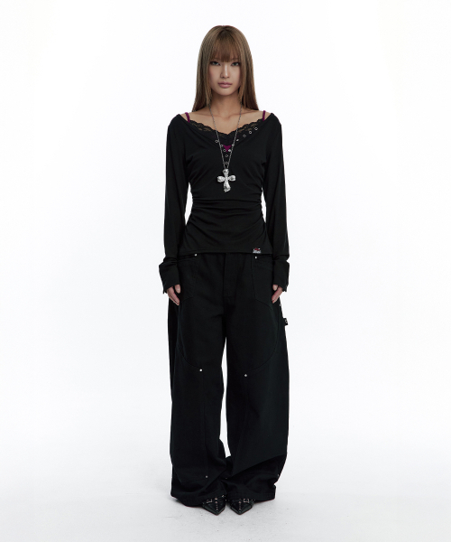 ROUGHNECK(ラフネック)の「カーブワークパンツ ブラック(その他パンツ・レディース・その他・MEDIUM/SMALL)」の2枚目の写真