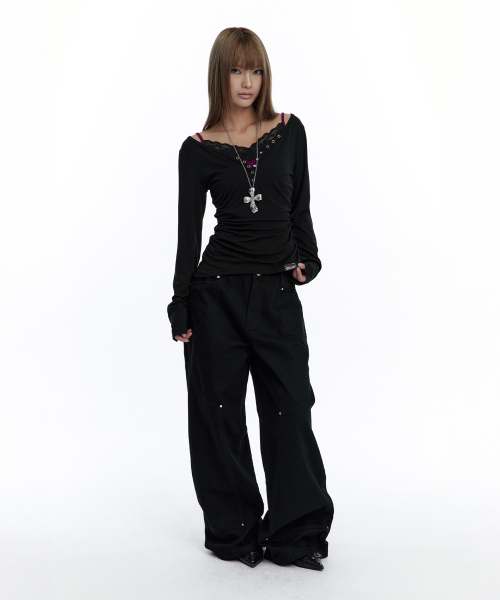 ROUGHNECK(ラフネック)の「カーブワークパンツ ブラック(その他パンツ・レディース・その他・MEDIUM/SMALL)」の5枚目の写真