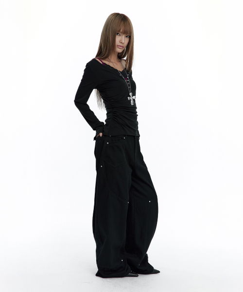 ROUGHNECK(ラフネック)の「カーブワークパンツ ブラック(その他パンツ・レディース・その他・MEDIUM/SMALL)」の6枚目の写真