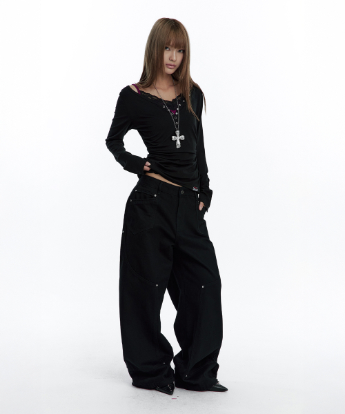 ROUGHNECK(ラフネック)の「カーブワークパンツ ブラック(その他パンツ・レディース・その他・MEDIUM/SMALL)」の8枚目の写真