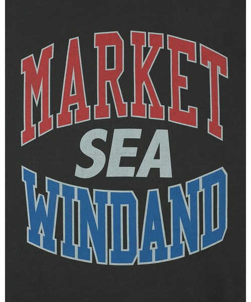 WIND AND SEA(ウィンダンシー)の「MARKET x WDS LOGO CREW NECK SWEAT SHIRT(スウェット・メンズ・アッシュ/ネイビー/ブラック・LARGE/SMALL/X-LARGE/MEDIUM)」の5枚目の写真