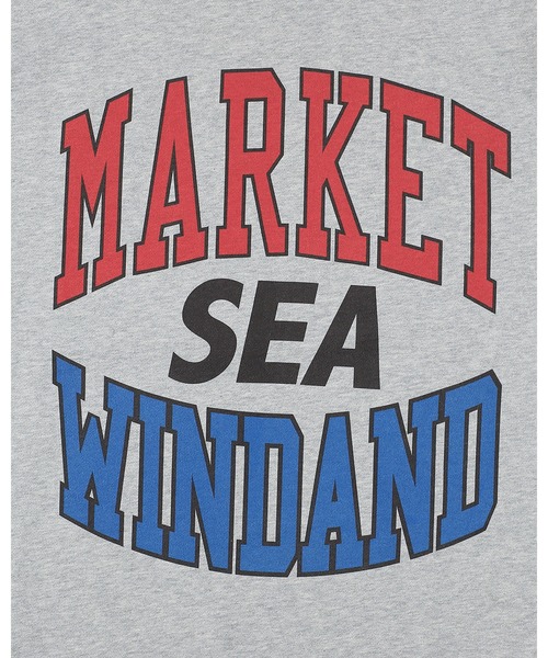WIND AND SEA(ウィンダンシー)の「MARKET x WDS LOGO CREW NECK SWEAT SHIRT(スウェット・メンズ・アッシュ/ネイビー/ブラック・LARGE/SMALL/X-LARGE/MEDIUM)」の9枚目の写真