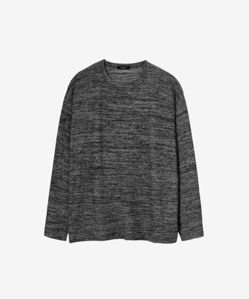 INEXCIS(イネクシス)の「スタティック ニット ロングスリーブ (Bokashi Black)(Tシャツ/カットソー・レディース・その他・FREE)」の1枚目の写真
