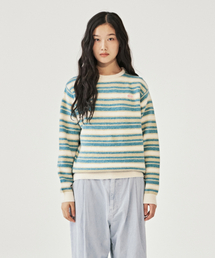 [Mmlg] AURORA STRIPE KNIT (IVORY)
