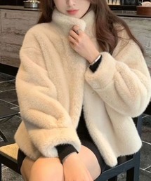 ボアスタンドカラージャケット
