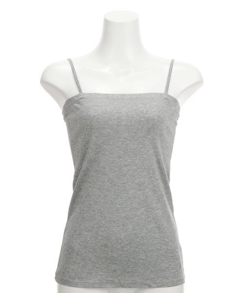 green label relaxing（グリーンレーベルリラクシング）の「DRY GREEN キャミソール（キャミソール・レディース・オフホワイト/ブラック/グレー/ブラウン/オリーブ/ネイビー・38/40）」の4枚目の写真