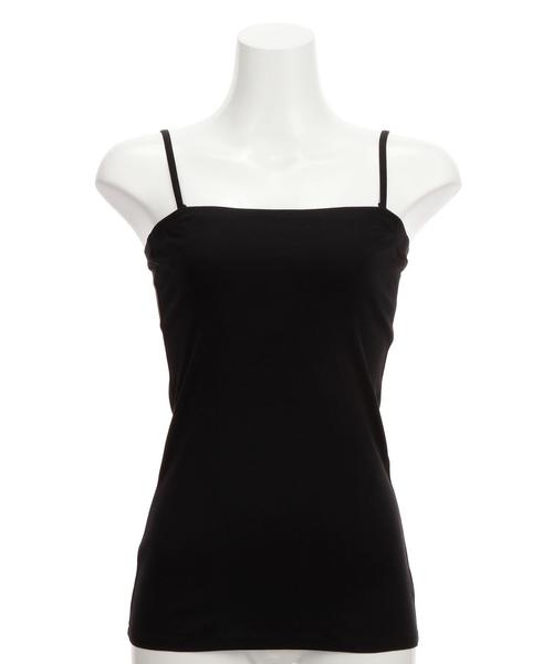 green label relaxing（グリーンレーベルリラクシング）の「DRY GREEN キャミソール（キャミソール・レディース・オフホワイト/ブラック/グレー/ブラウン/オリーブ/ネイビー・38/40）」の3枚目の写真