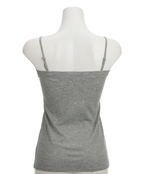green label relaxing（グリーンレーベルリラクシング）の「DRY GREEN キャミソール（キャミソール・レディース・オフホワイト/ブラック/グレー/ブラウン/オリーブ/ネイビー・38/40）」の7枚目の写真