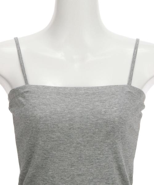 green label relaxing（グリーンレーベルリラクシング）の「DRY GREEN キャミソール（キャミソール・レディース・オフホワイト/ブラック/グレー/ブラウン/オリーブ/ネイビー・38/40）」の8枚目の写真