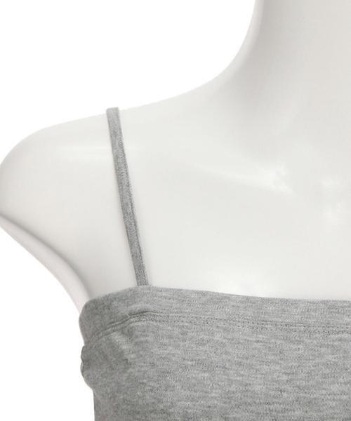 green label relaxing（グリーンレーベルリラクシング）の「DRY GREEN キャミソール（キャミソール・レディース・オフホワイト/ブラック/グレー/ブラウン/オリーブ/ネイビー・38/40）」の9枚目の写真