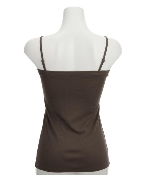 green label relaxing（グリーンレーベルリラクシング）の「DRY GREEN キャミソール（キャミソール・レディース・オフホワイト/ブラック/グレー/ブラウン/オリーブ/ネイビー・38/40）」の20枚目の写真